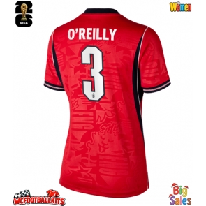 England Nico O'Reilly #3 Replica Away Stadium Shirt for Women World Cup 2026 Short Sleeve
